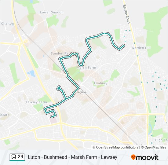 24 Bus Line Map
