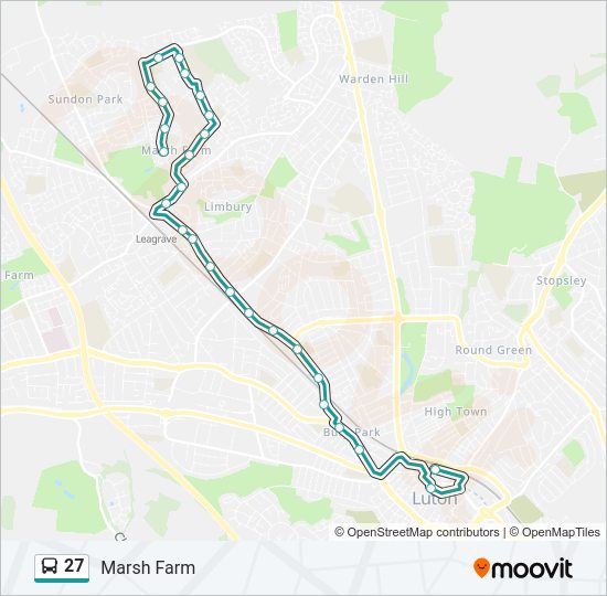 27 Bus Line Map