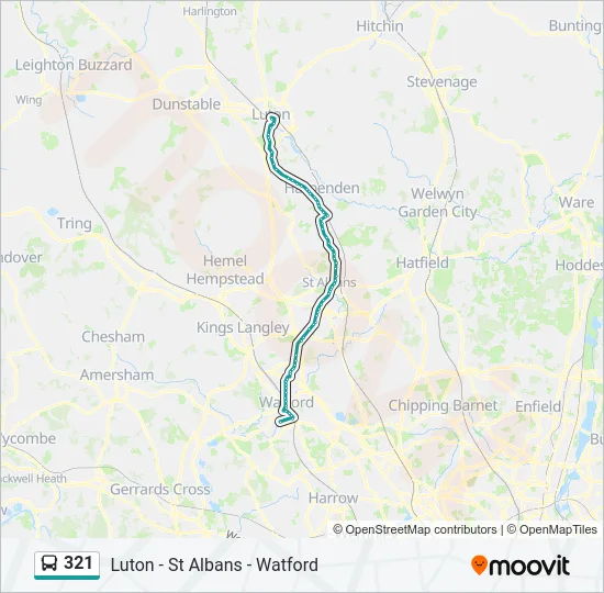 321 Bus Line Map