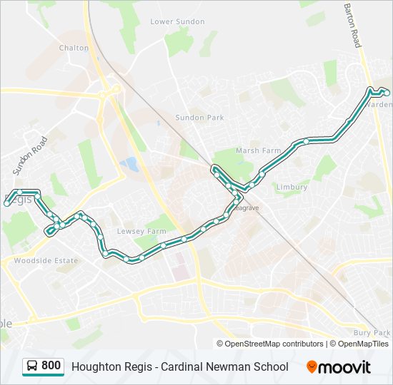800 Bus Line Map