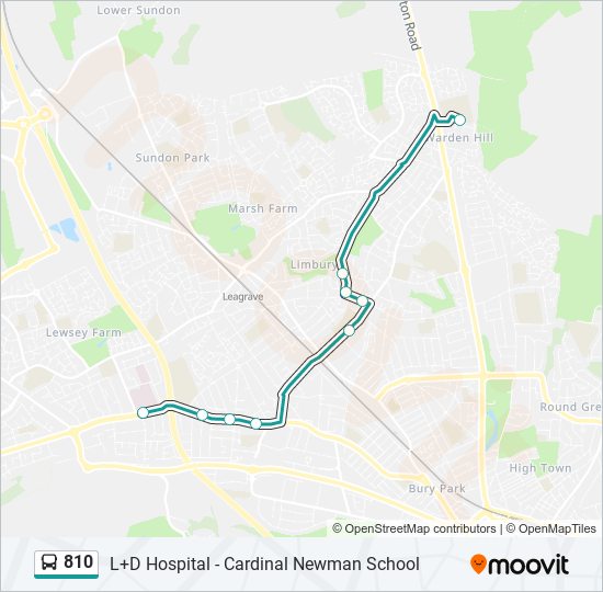 810 Bus Line Map