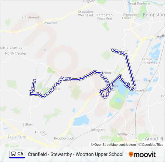 C5 Bus Line Map
