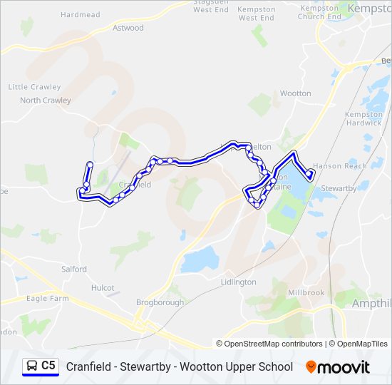 C5 Bus Line Map