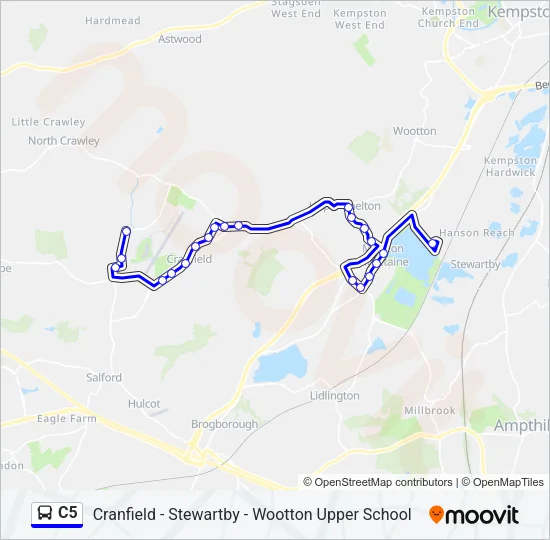 C5 Bus Line Map