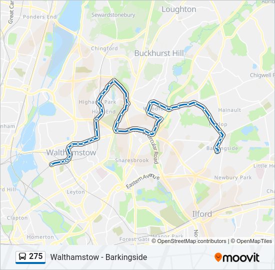 275 Route: Schedules, Stops & Maps - Barkingside (Updated)