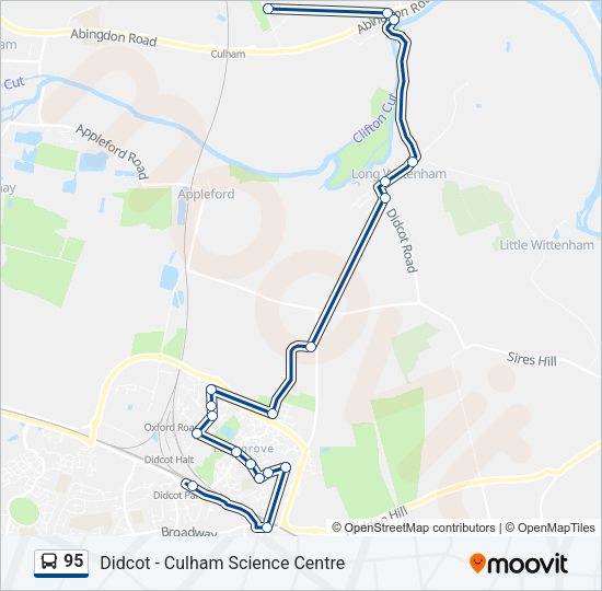 95 Bus Line Map