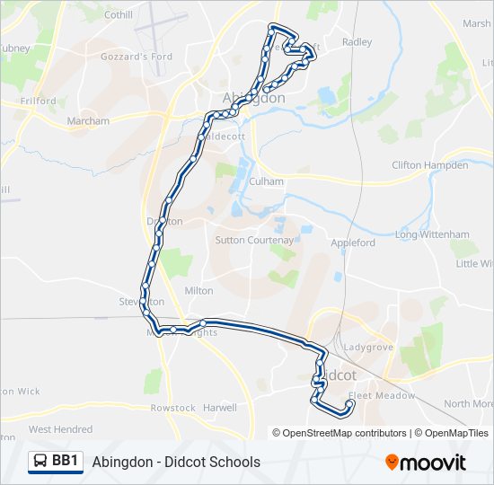 BB1 Bus Line Map
