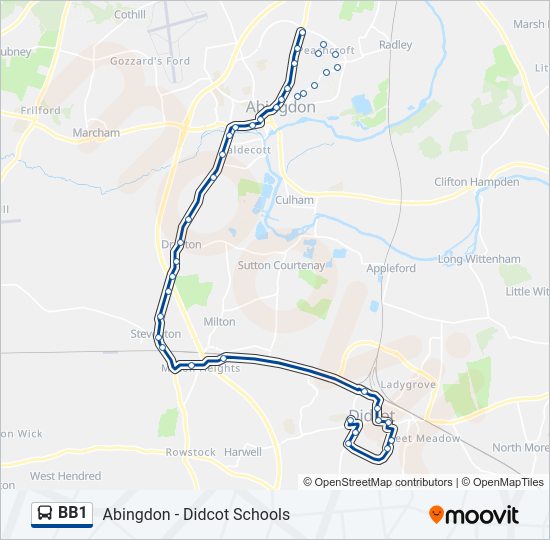 BB1 Bus Line Map