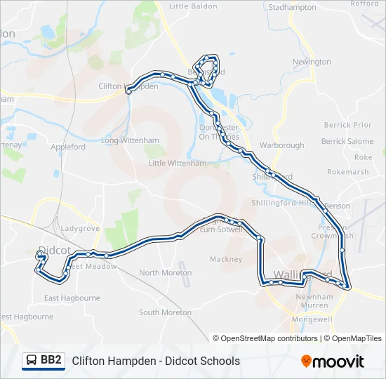 BB2 Bus Line Map