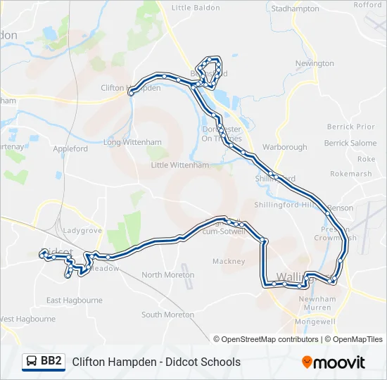 BB2 Bus Line Map