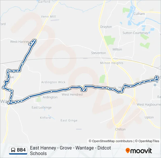 BB4 Bus Line Map