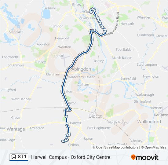 ST1 Bus Line Map