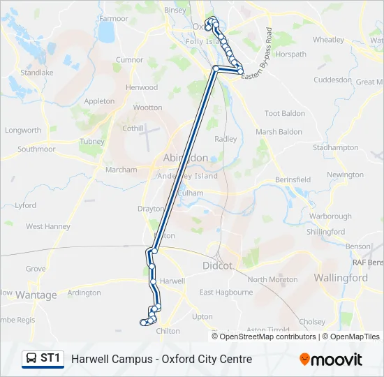 ST1 Bus Line Map