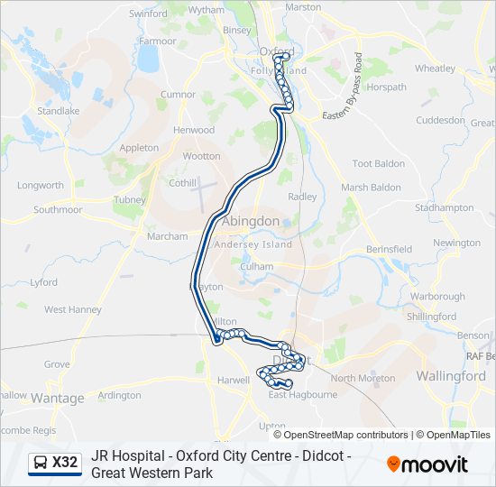 thames travel x32 bus times