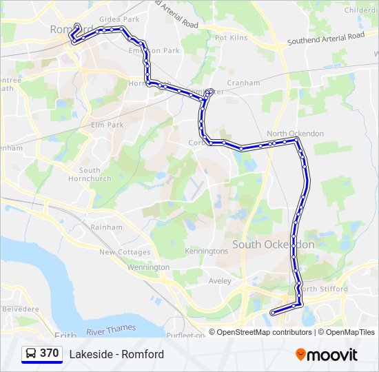 370 Bus Line Map