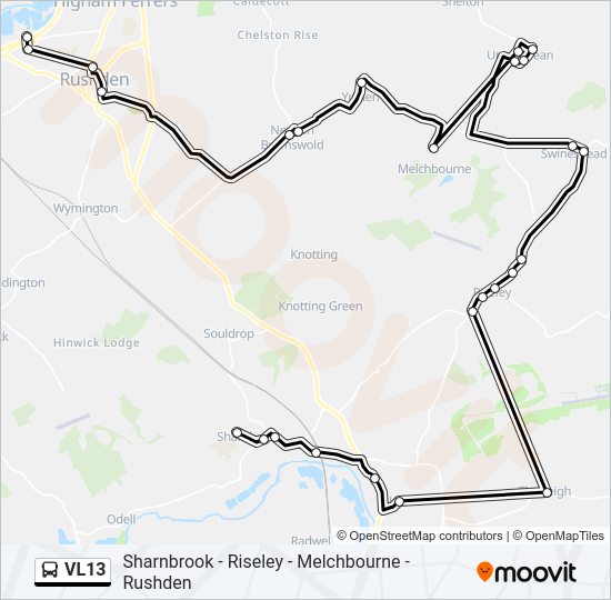 VL13 Bus Line Map