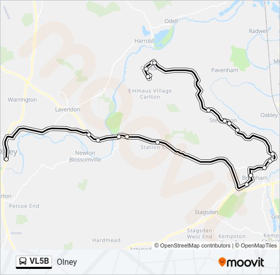 VL5B Bus Line Map