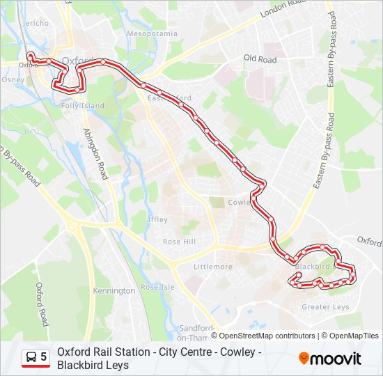 5 bus Line Map