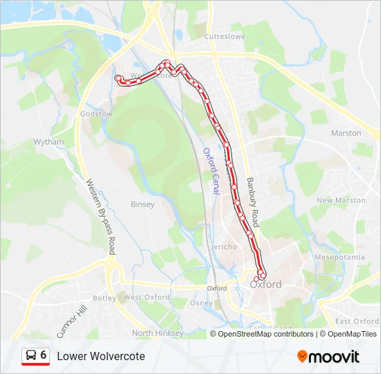 6 Bus Line Map