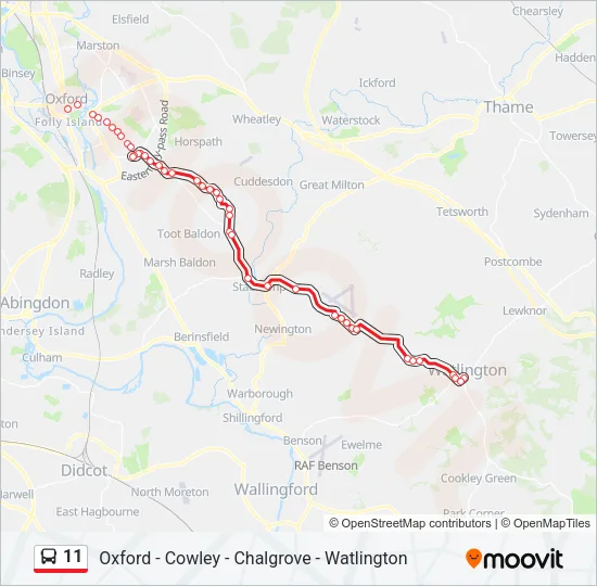11 Bus Line Map