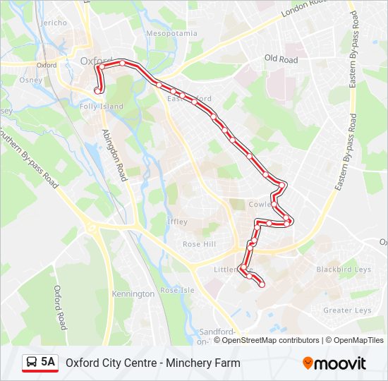 5A bus Line Map