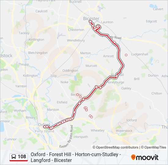 108 Bus Line Map