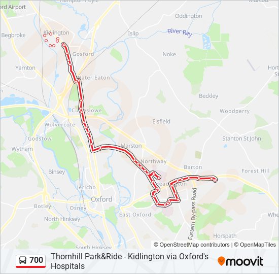 700 bus Line Map