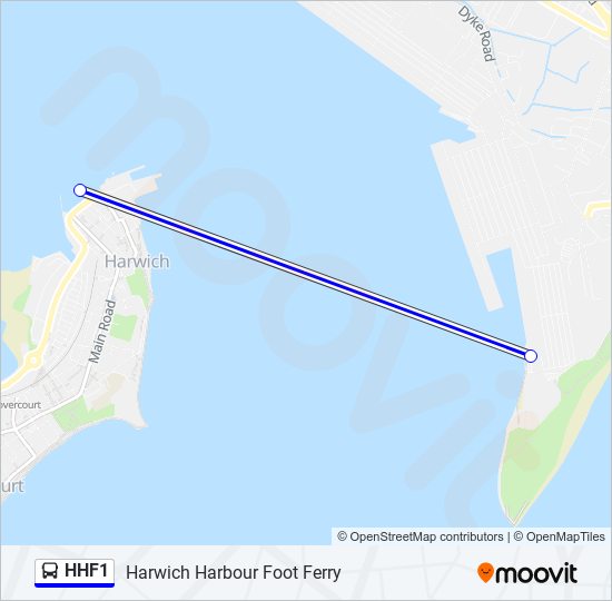 HHF1 Bus Line Map