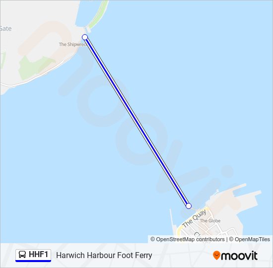 HHF1 Bus Line Map