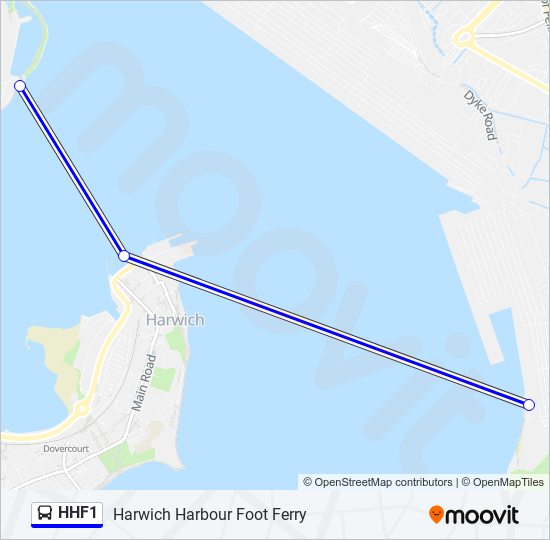 HHF1 Bus Line Map