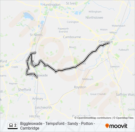2 Bus Line Map