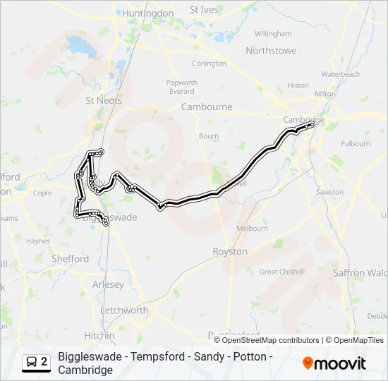 2 Bus Line Map