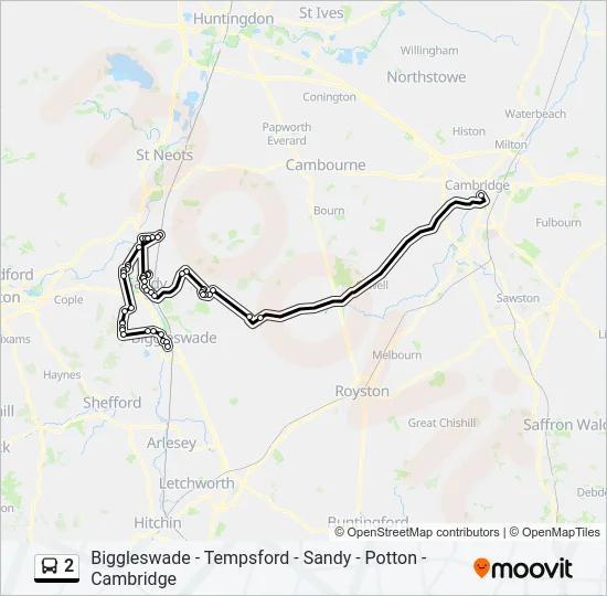 2 Bus Line Map