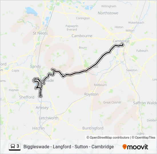 3 Bus Line Map