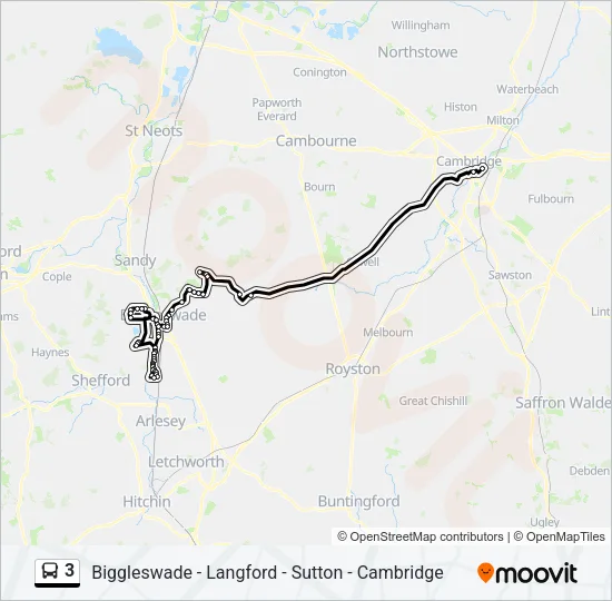 3 Bus Line Map