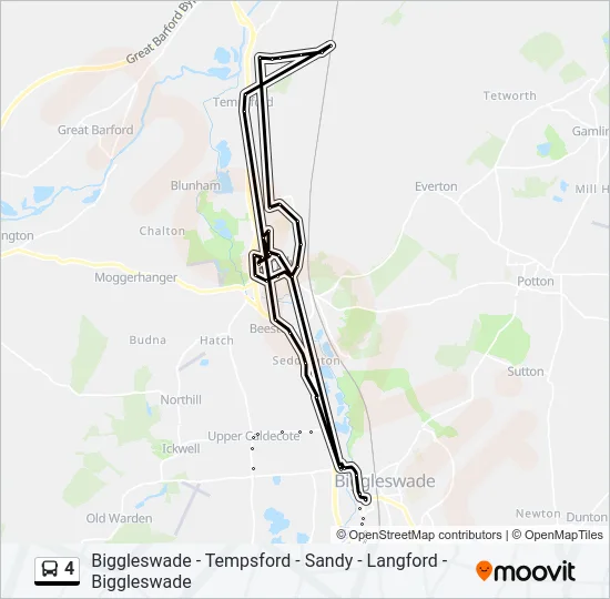 4 Bus Line Map