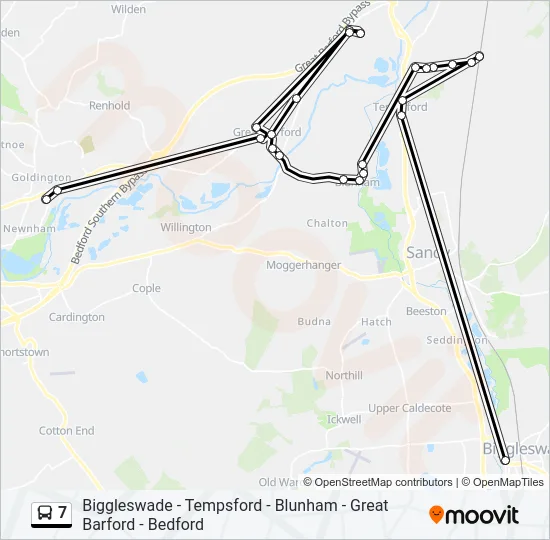 7 Bus Line Map