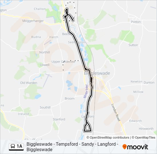 1A Bus Line Map
