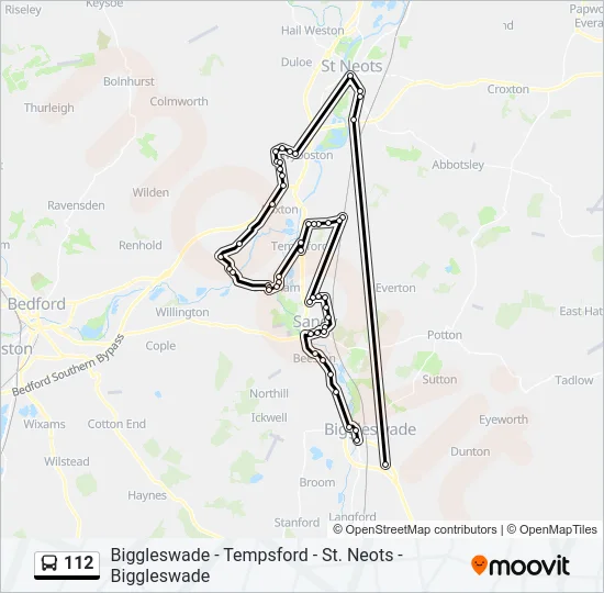 112 Bus Line Map