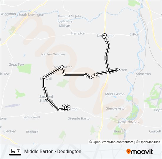 7 Route: Schedules, Stops & Maps - Deddington (Updated)