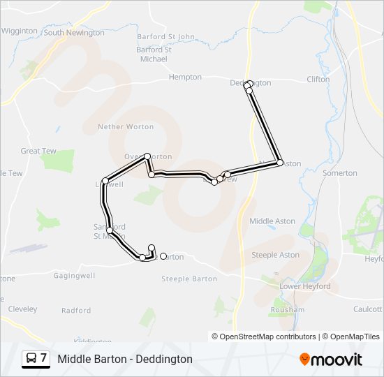 7 Bus Line Map