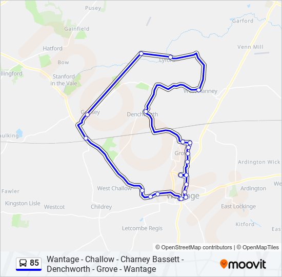 85 Route Schedules, Stops & Maps Wantage (Updated)