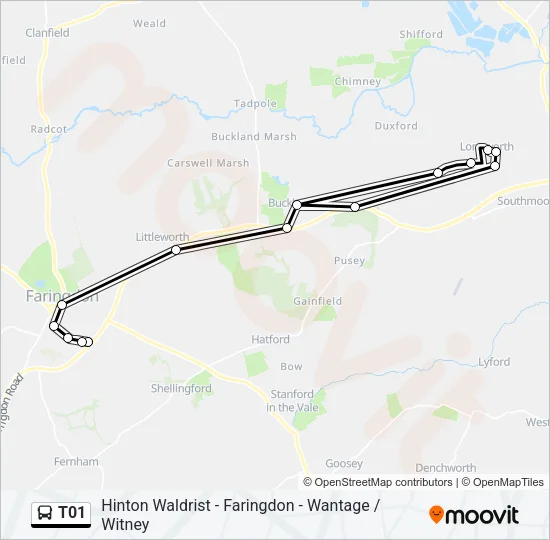 T01 Bus Line Map