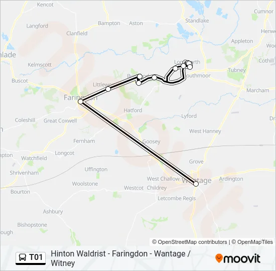 T01 Bus Line Map