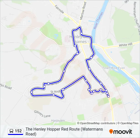 152 Bus Line Map