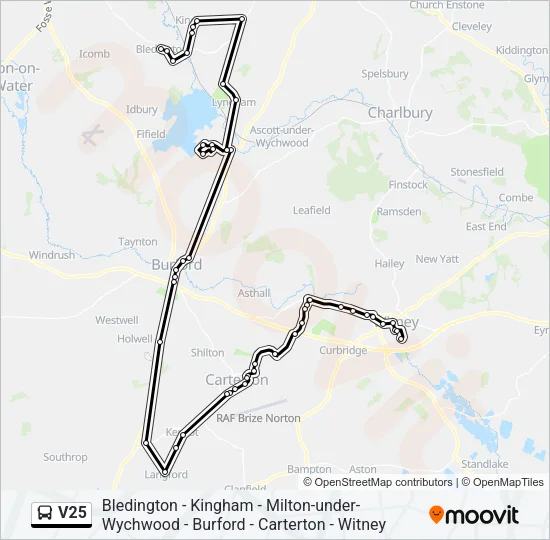 V25 Bus Line Map