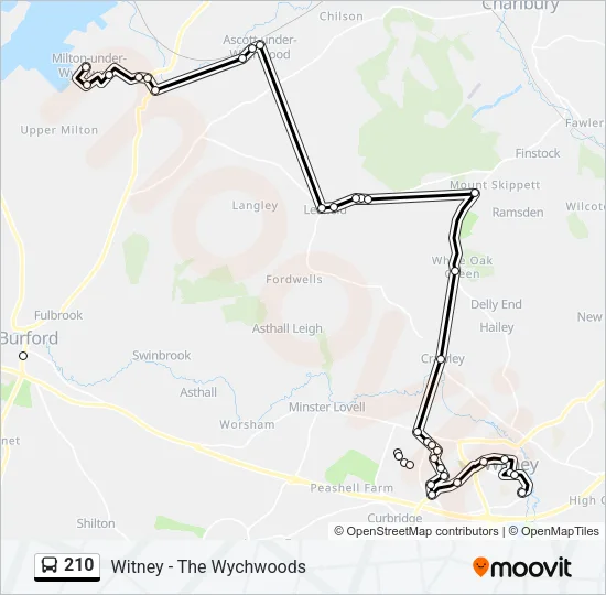 210 Bus Line Map