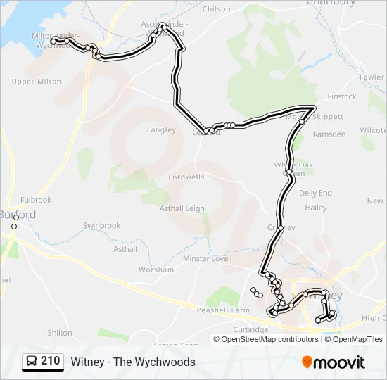 210 Bus Line Map