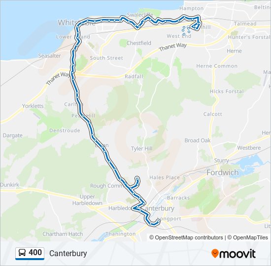 400 bus Line Map