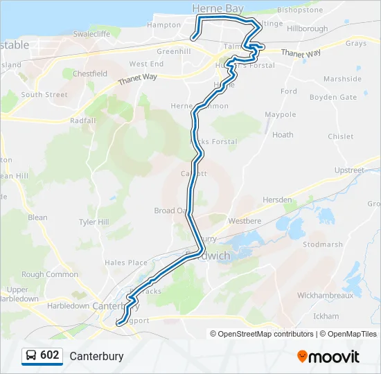 602 Bus Line Map